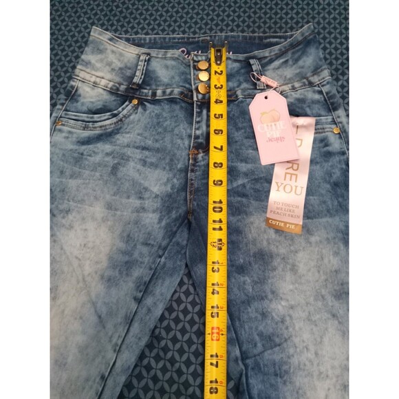 WAIST 31 INCHES SIZE 15 SKINNY JEANS STRETCH DENIM PUSH UP 15-4 CUTIE 1409 SZ15 - Picture 4 of 11